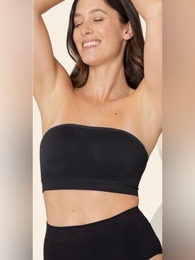 NWT Strapless Seamless Bandeau Bra - Black Medium Multiway Bra